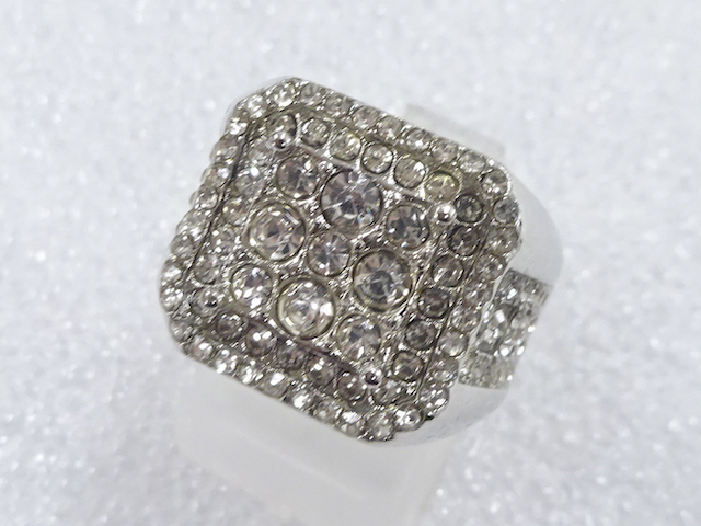 JAPANESE KIMONO / ANTIQUE CRYSTAL RING (SIZE 13.5)